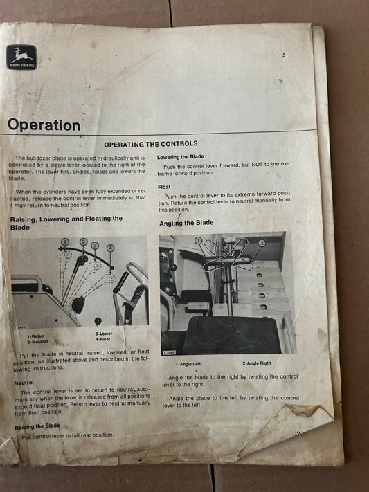 John Deere _ JD 450-B Crawler _ Operator’s Manual