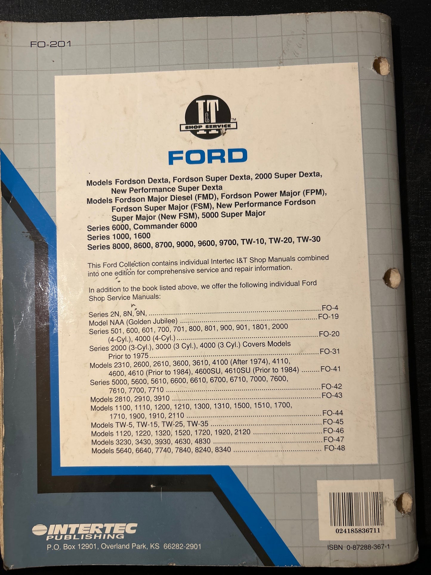 I&T _ Ford Collection of manuals _ Shop Manual FO-201