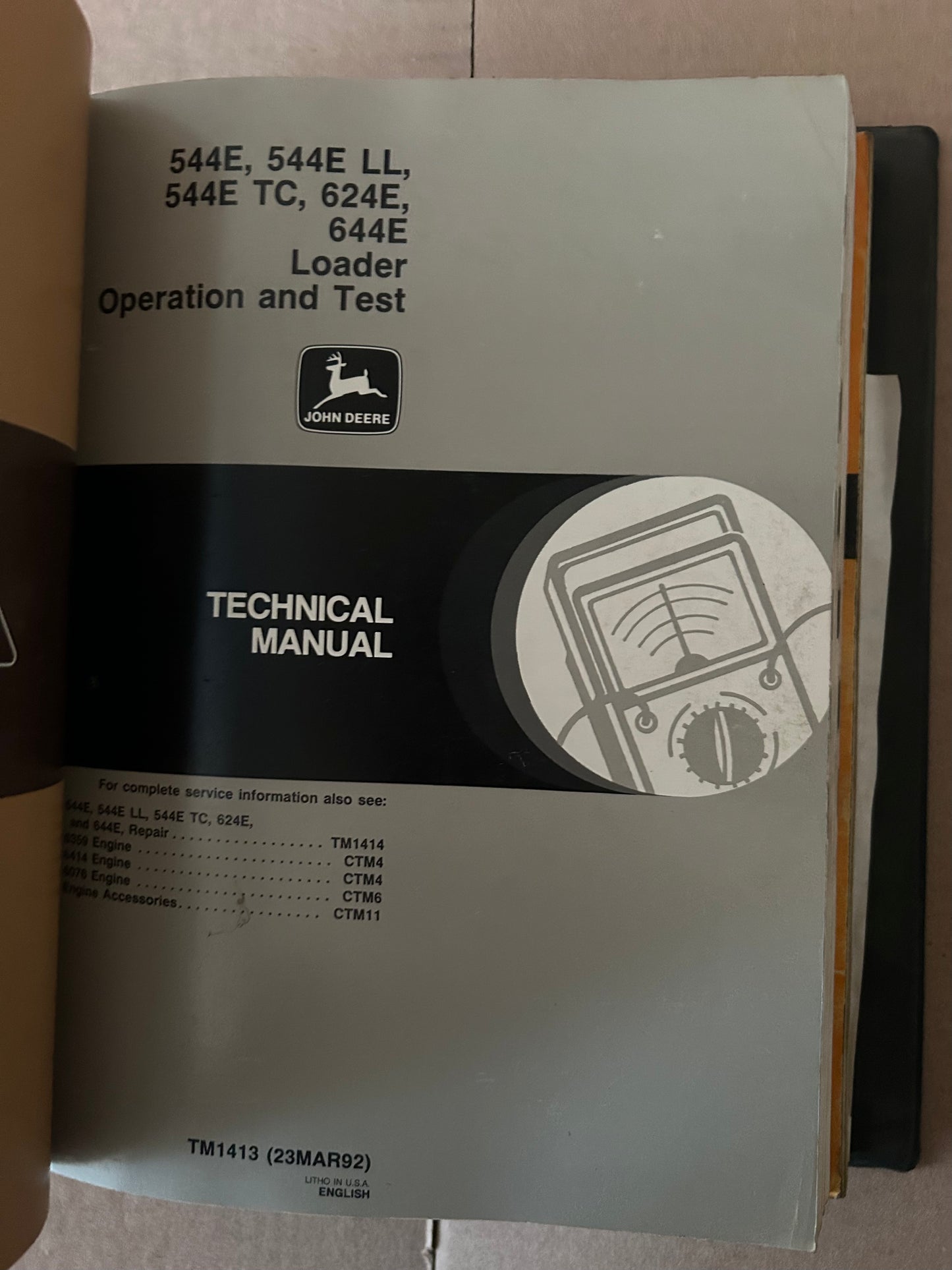 John Deere _ 544E Loader _ Technical & Component Manuals