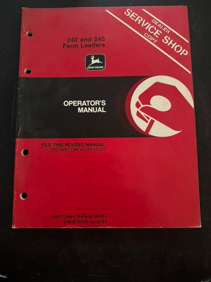 John Deere _ 240 & 245 Farm Loaders _ Operator’s Manual