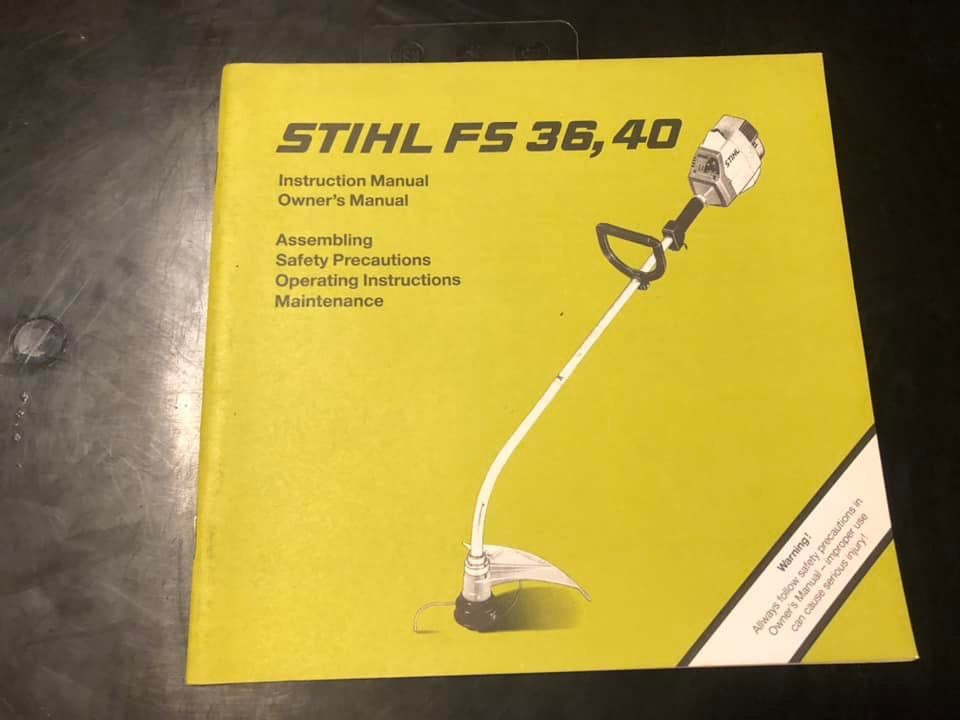Stihl _ FS 36, 40 Instructions & Owner’s Manual