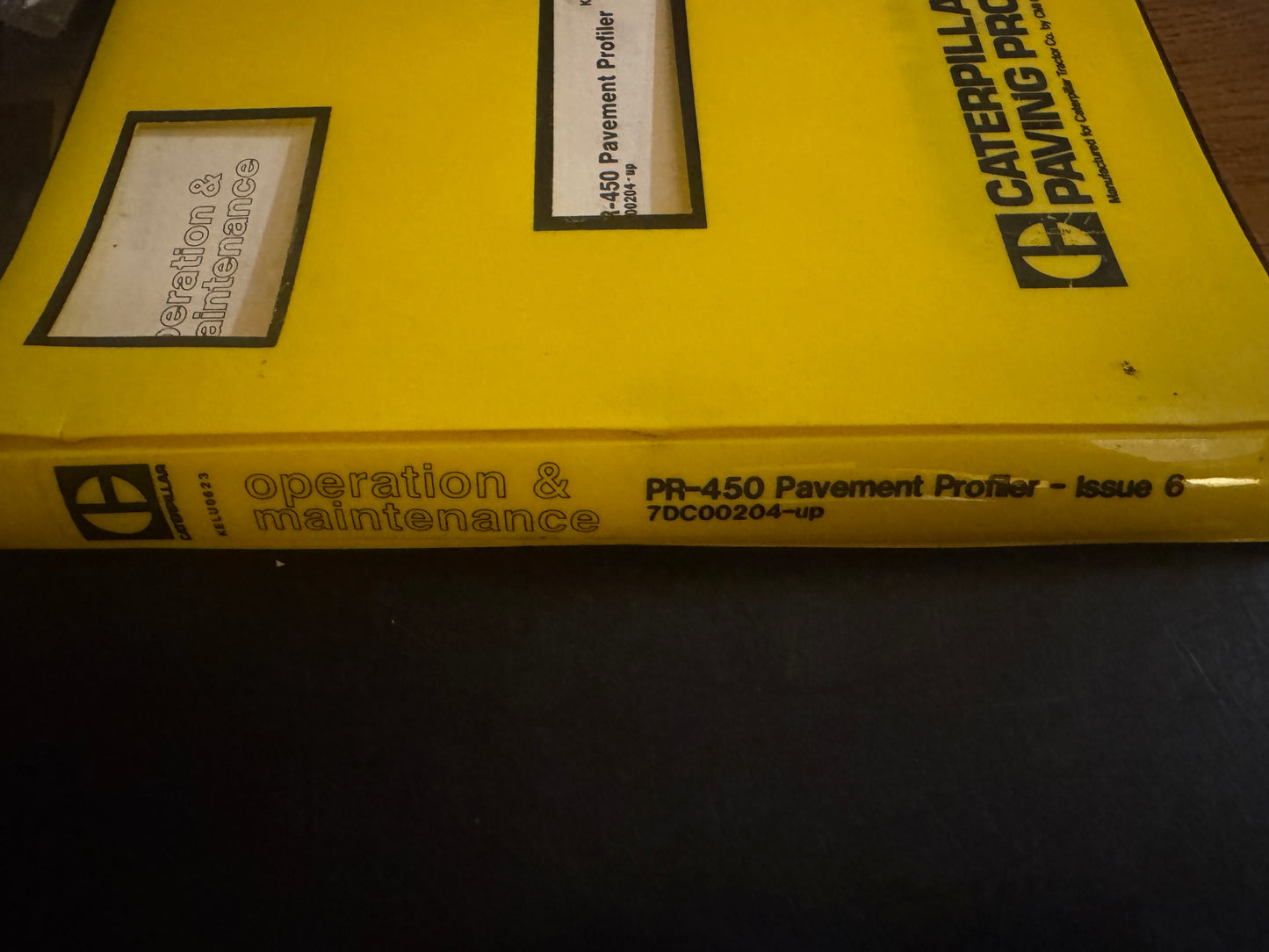 Caterpillar _ PR-450 Pavement Profiler _ Operation & Maintenance