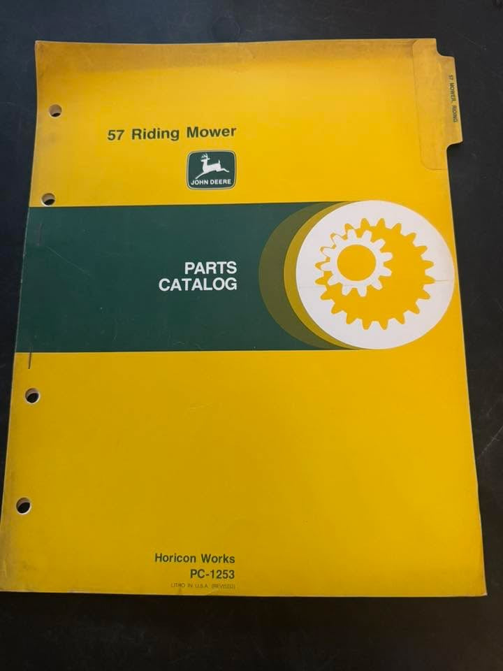 John Deere _ 57 Riding Mower _ Parts Catalog PC-1253