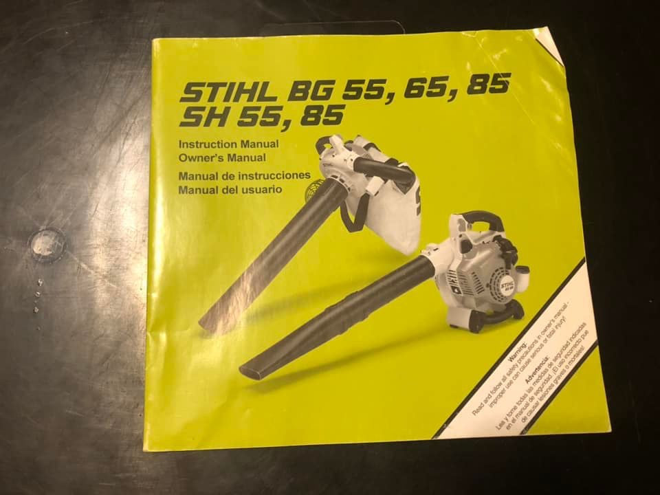Stihl _  BG 55, 65, 85 & SH 55, 85 Instructions & Owner’s Manual
