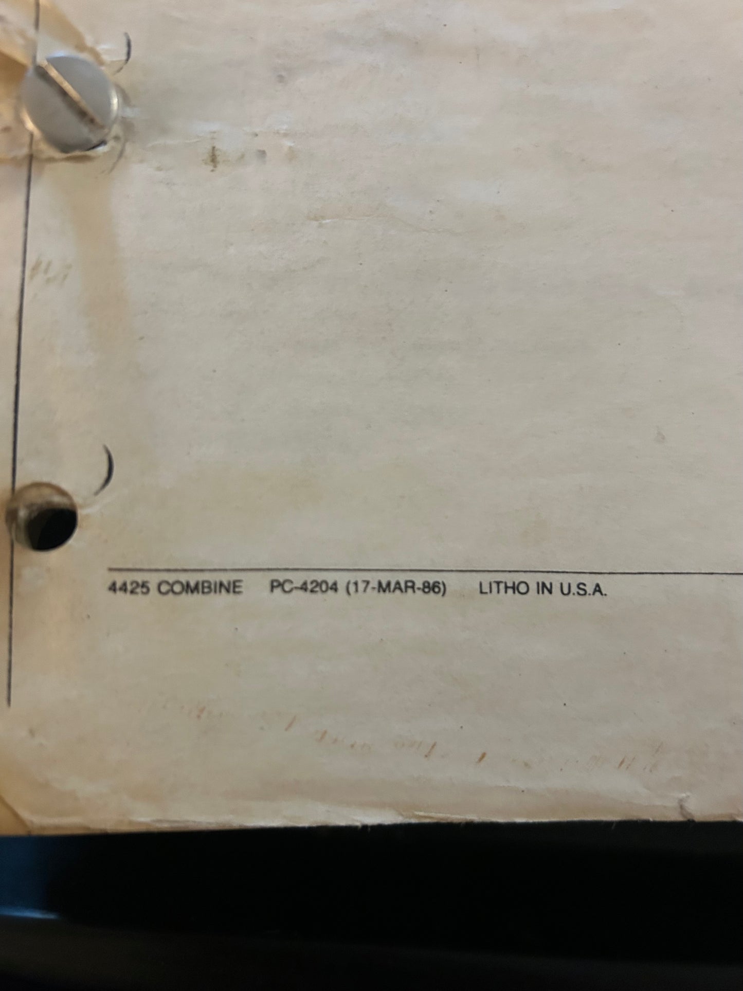 John Deere _ 4425 Combine _ Parts Catalog PC-4204