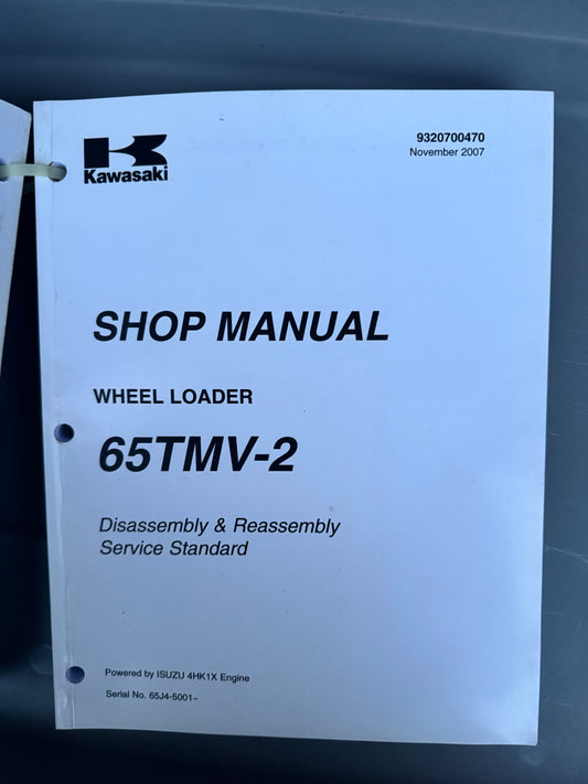 Kawasaki _ 65TMV-2 Wheel Loader _ Disassembly & Reassembly Shop Manual