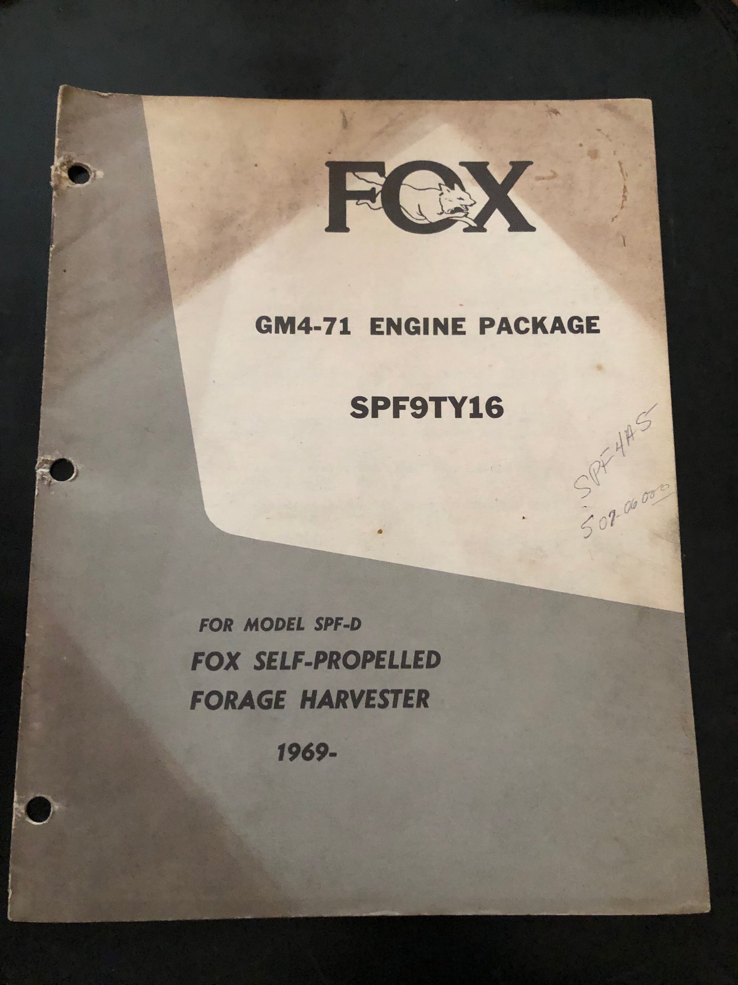 Fox _ GM4-71 Engine Package SPF9TY8A for Self-Propelled Forage Harvester