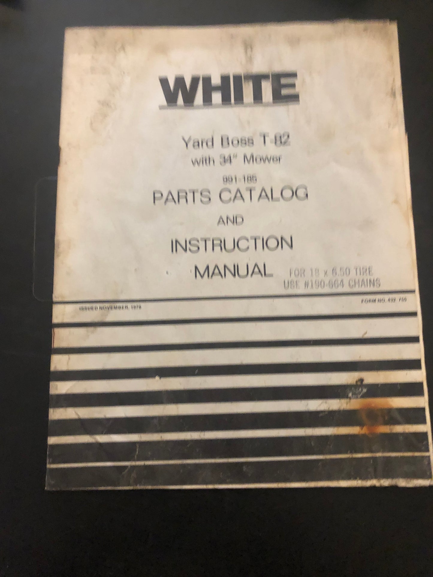 White _ Yard Boss t-82 _ Parts Catalog & Instruction Manual