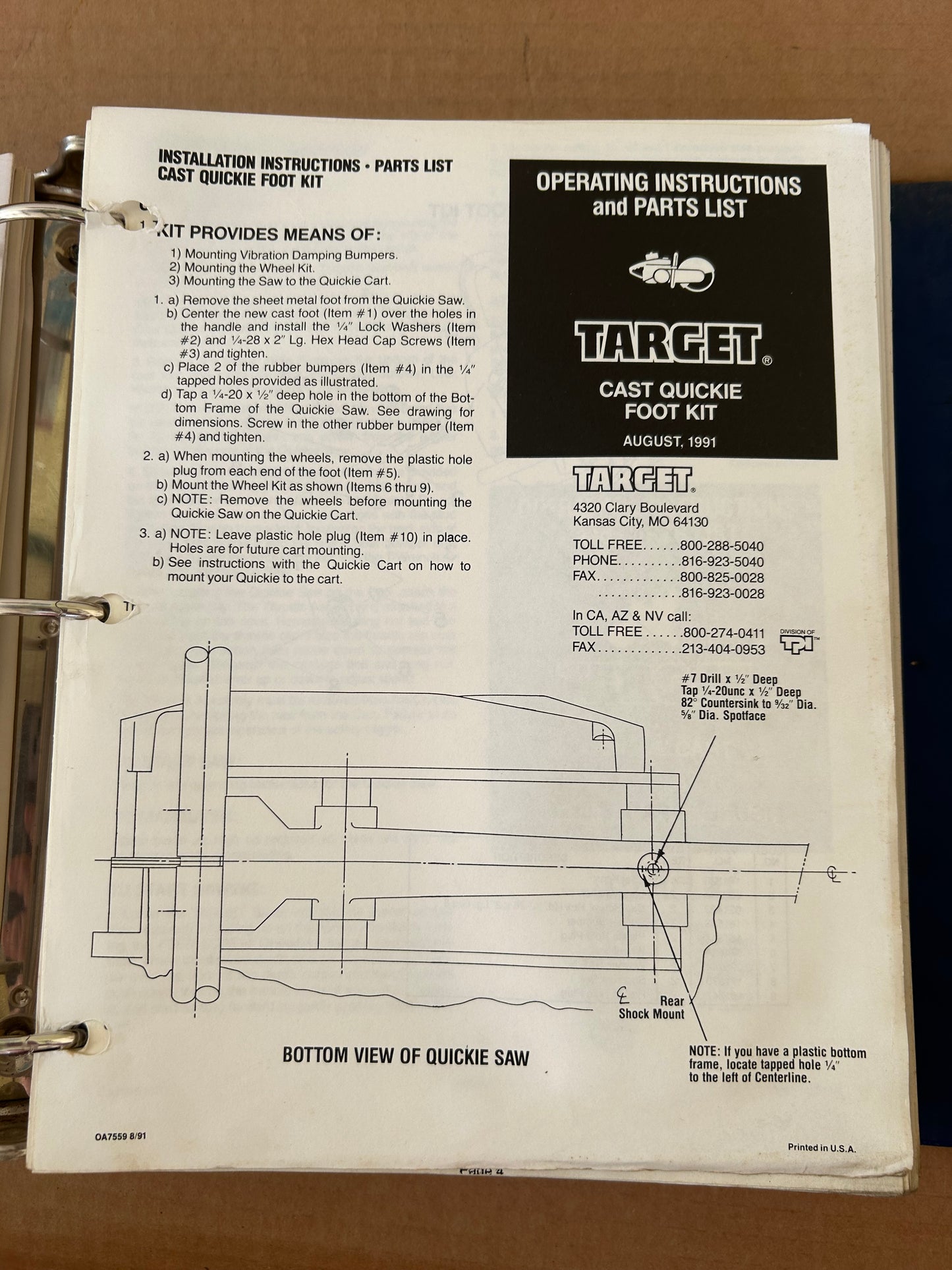 XANDER Target _ Saws & Etc Manuals vol 1