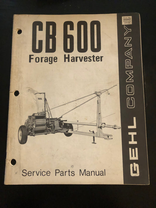 Gehl _ CB 600 Forage Harvester _ Service Parts Manual