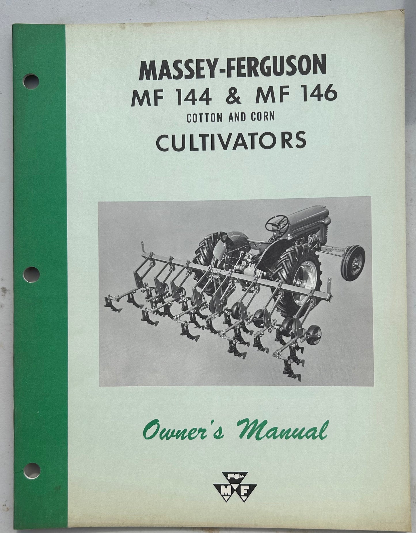 Massey Ferguson MF 145 & 146 Cotton and Corn Cultivators _ Owner’s Manual