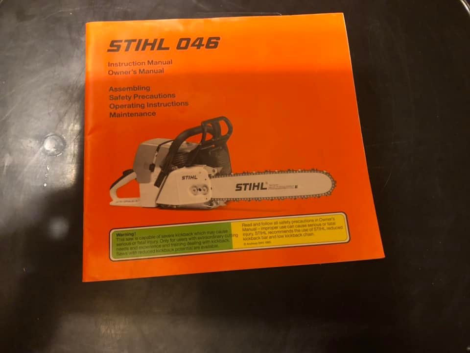 Stihl _ 046 Instructions & Owner’s Manual