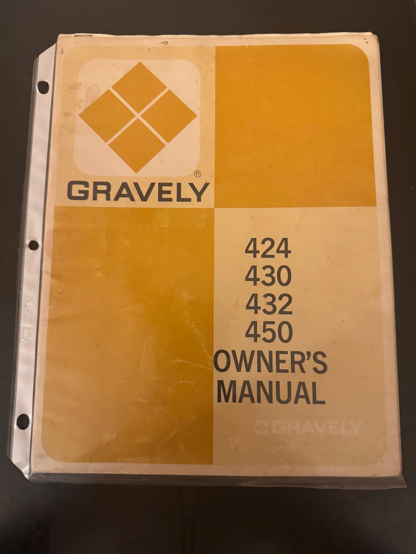 Gravely _ 424, 430, 432 & 450 Owner’s Manual