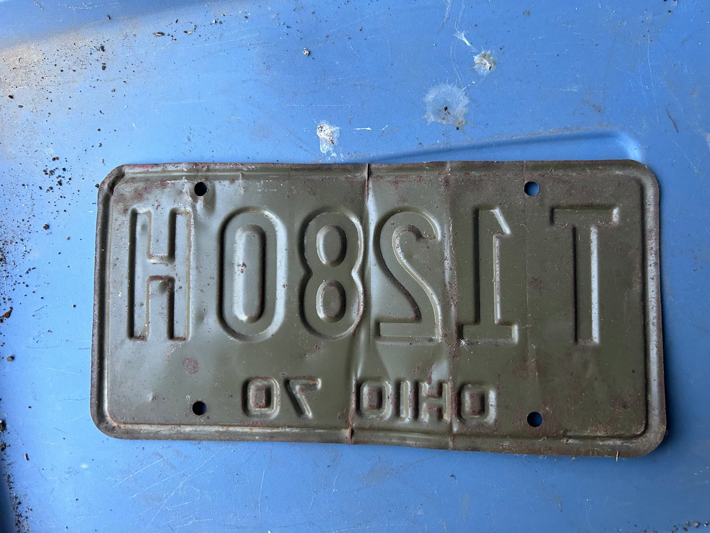 Vintage License Plate - Ohio 1970