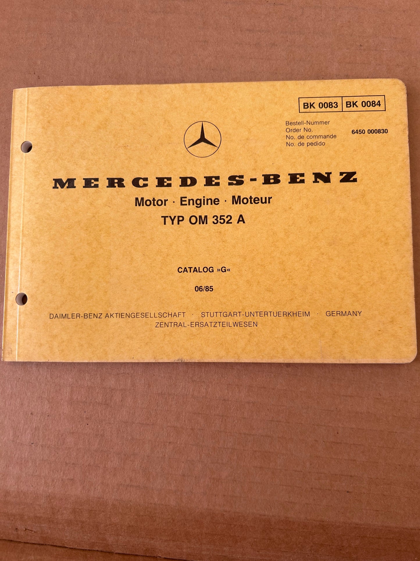 Mercedes-Benz _ OM 352, 352 A, 362 LA & OM 420 _ Workshop Manual