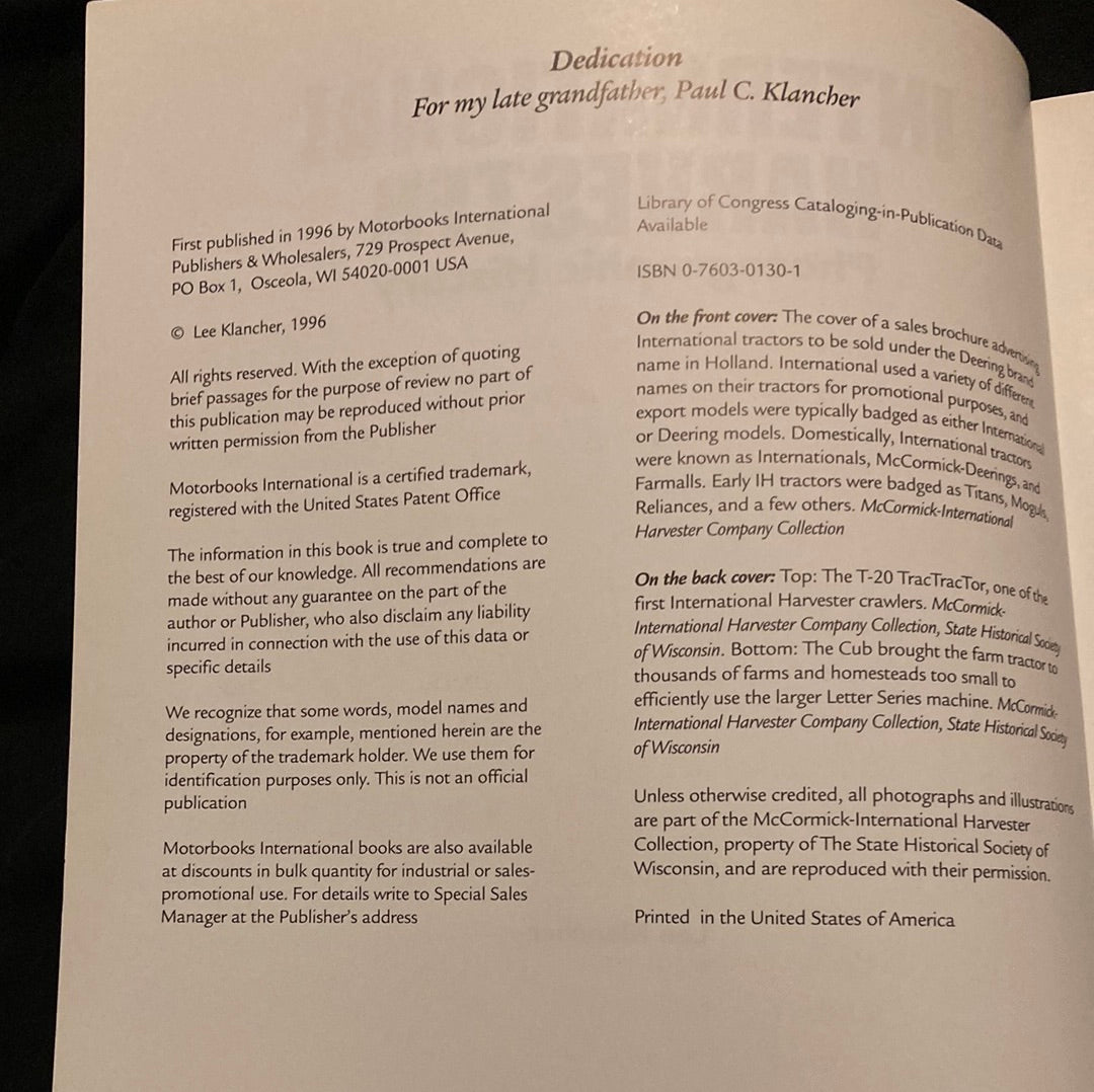 International Harvester Photographic History