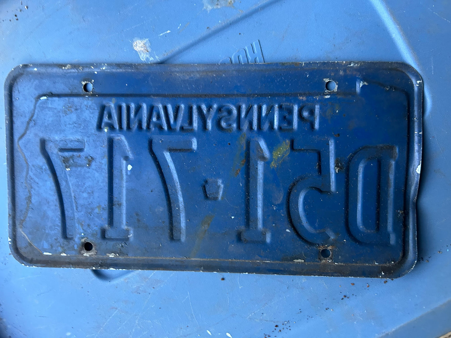 Vintage License Plate - Pennsylvania