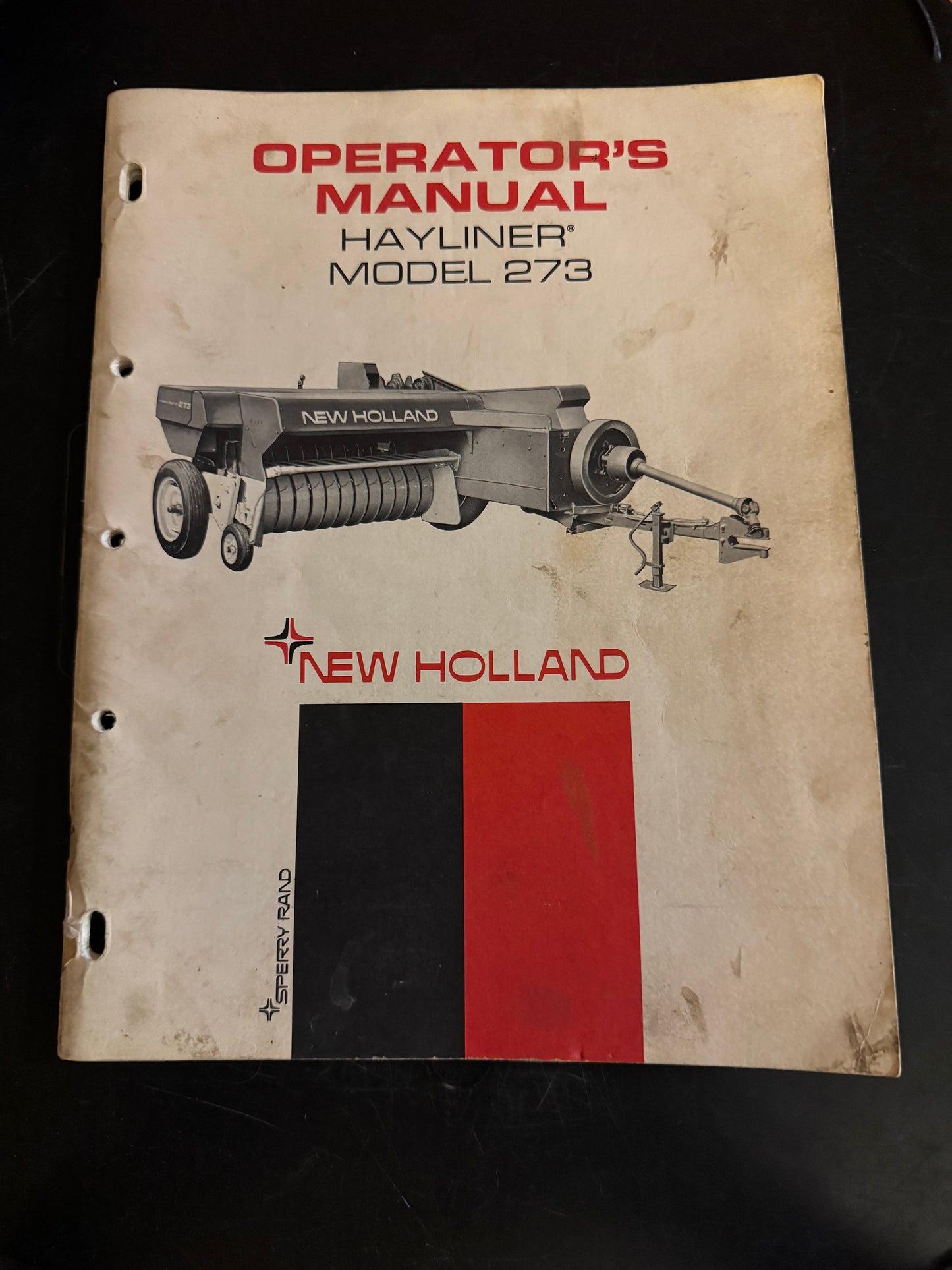 Sperry New Holland - Hayliner 273 - Operator's Manual