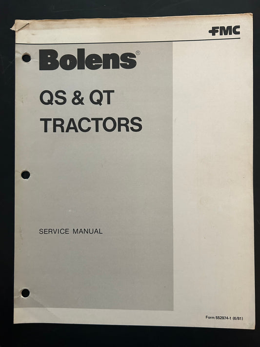 Bolens _ QT & QS Tractors _ Service Manual