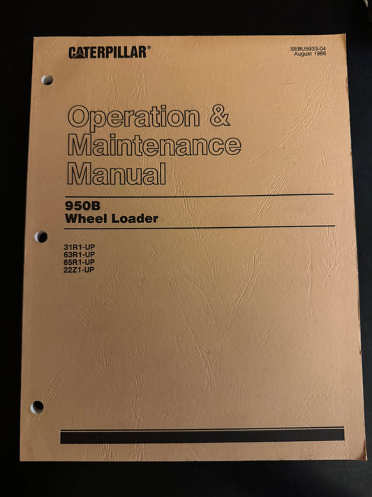 Caterpillar_ 950B Wheel Loader _ Operation & Maintenance Manual