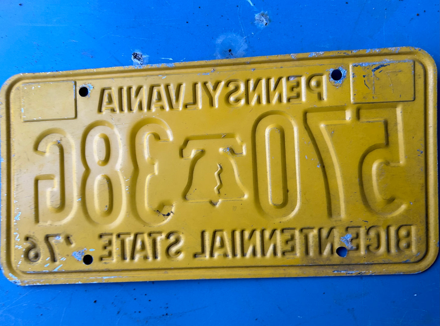Vintage License Plates _ Pennsylvania Bicentennial ‘76