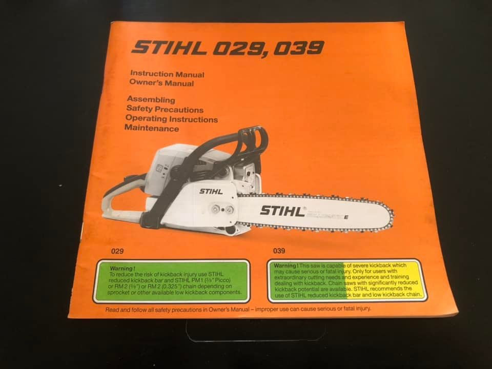 Stihl _ 029, 039 Instructions & Owner’s Manual