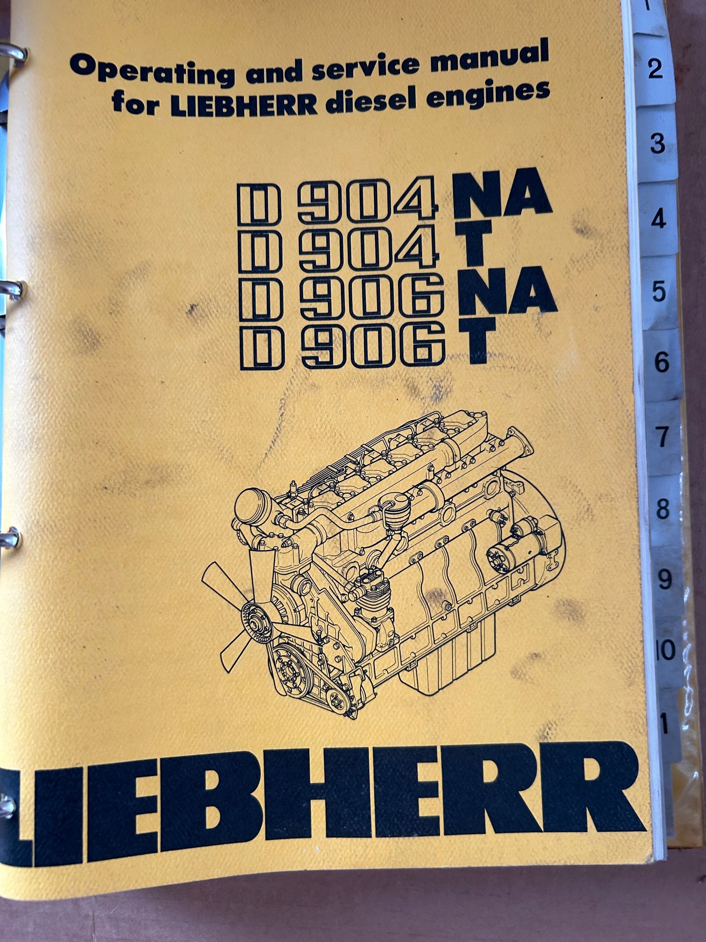 Liebherr _ D904 NA, D904 T, 906 NA & 906 T diesel engines _ Operating & Service Manuals