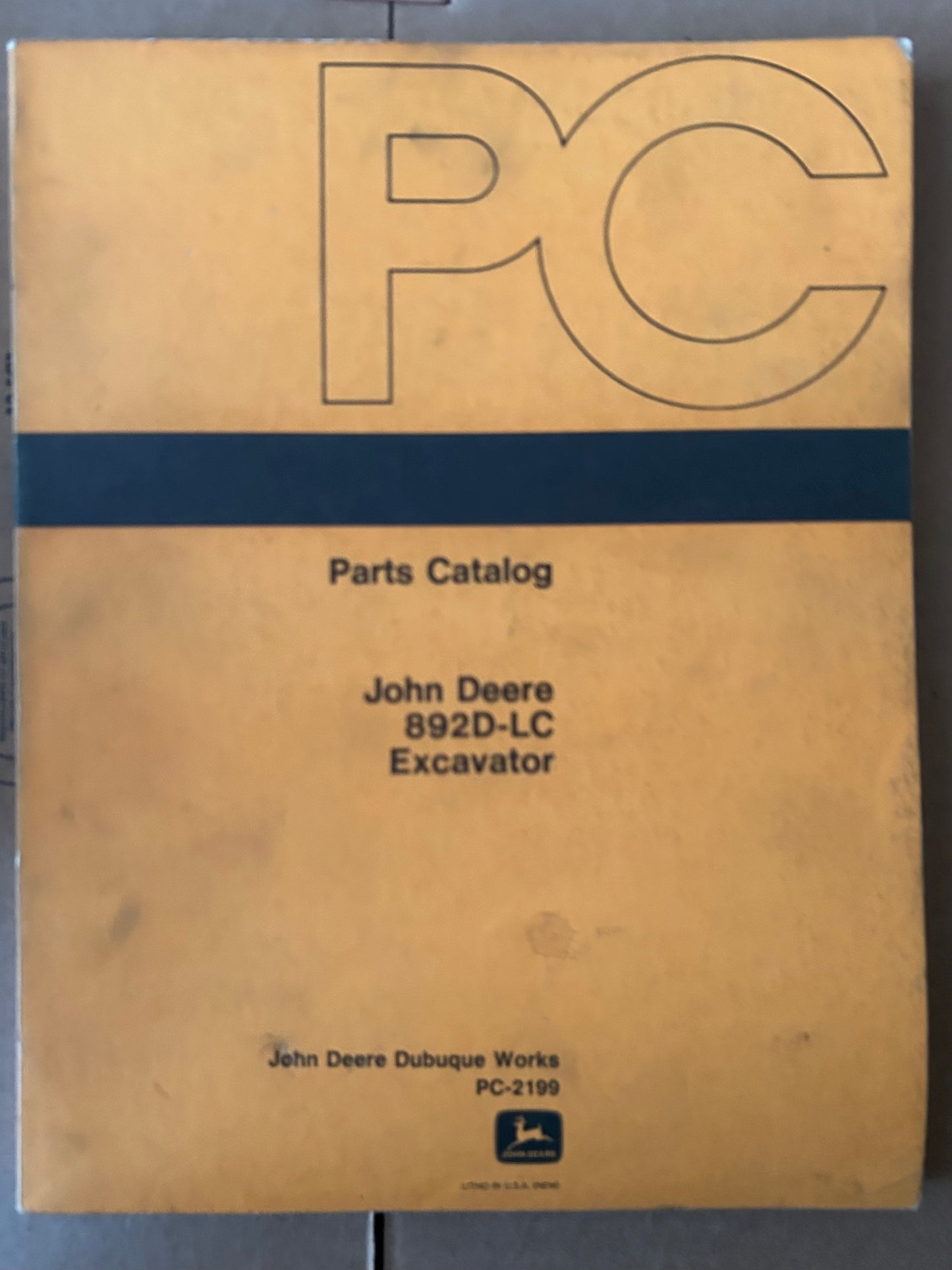 John Deere _ 892D-LC Excavator _ Parts Catalog PC-2199