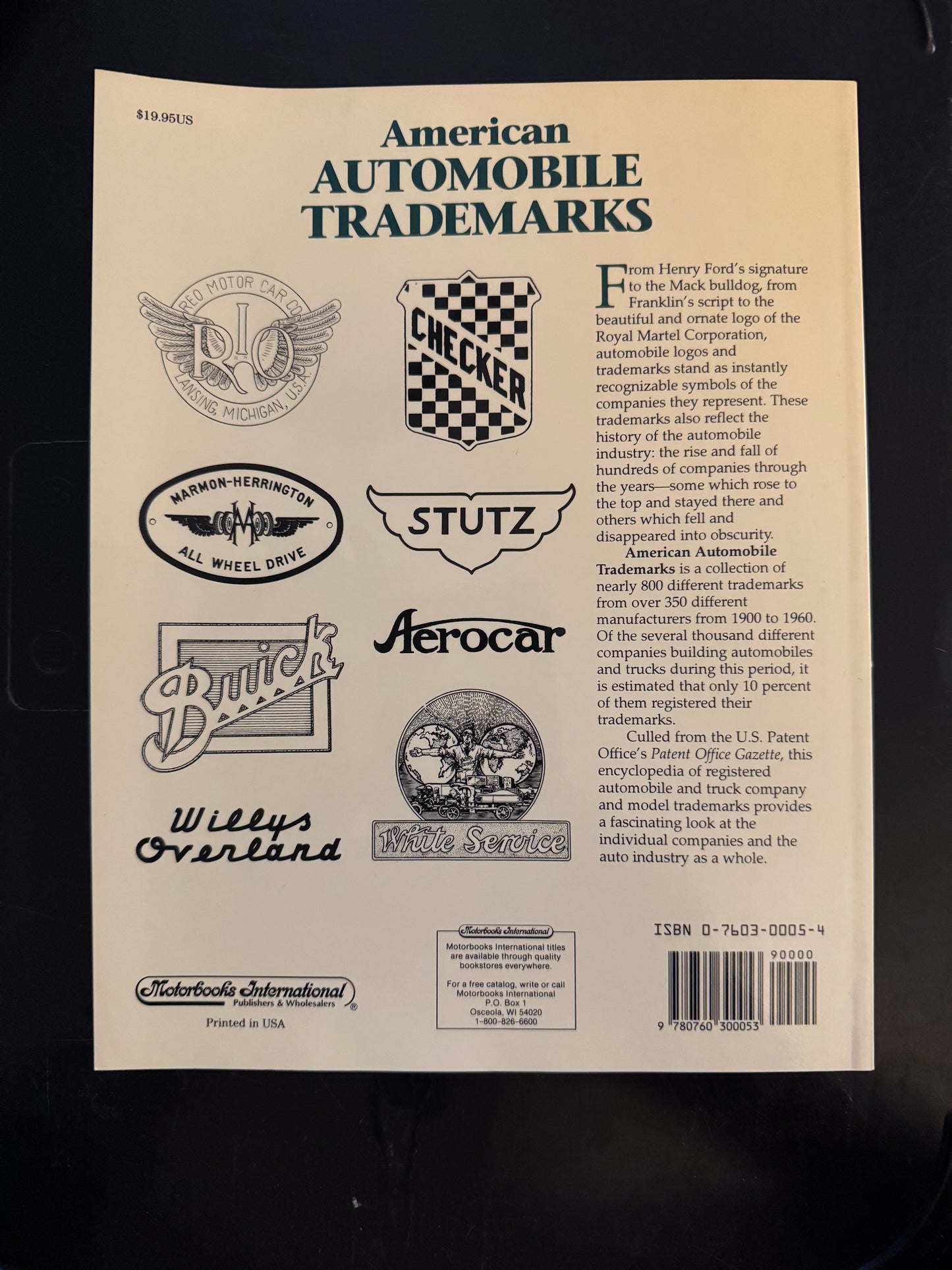 Automobile Trademarks 1900-1960