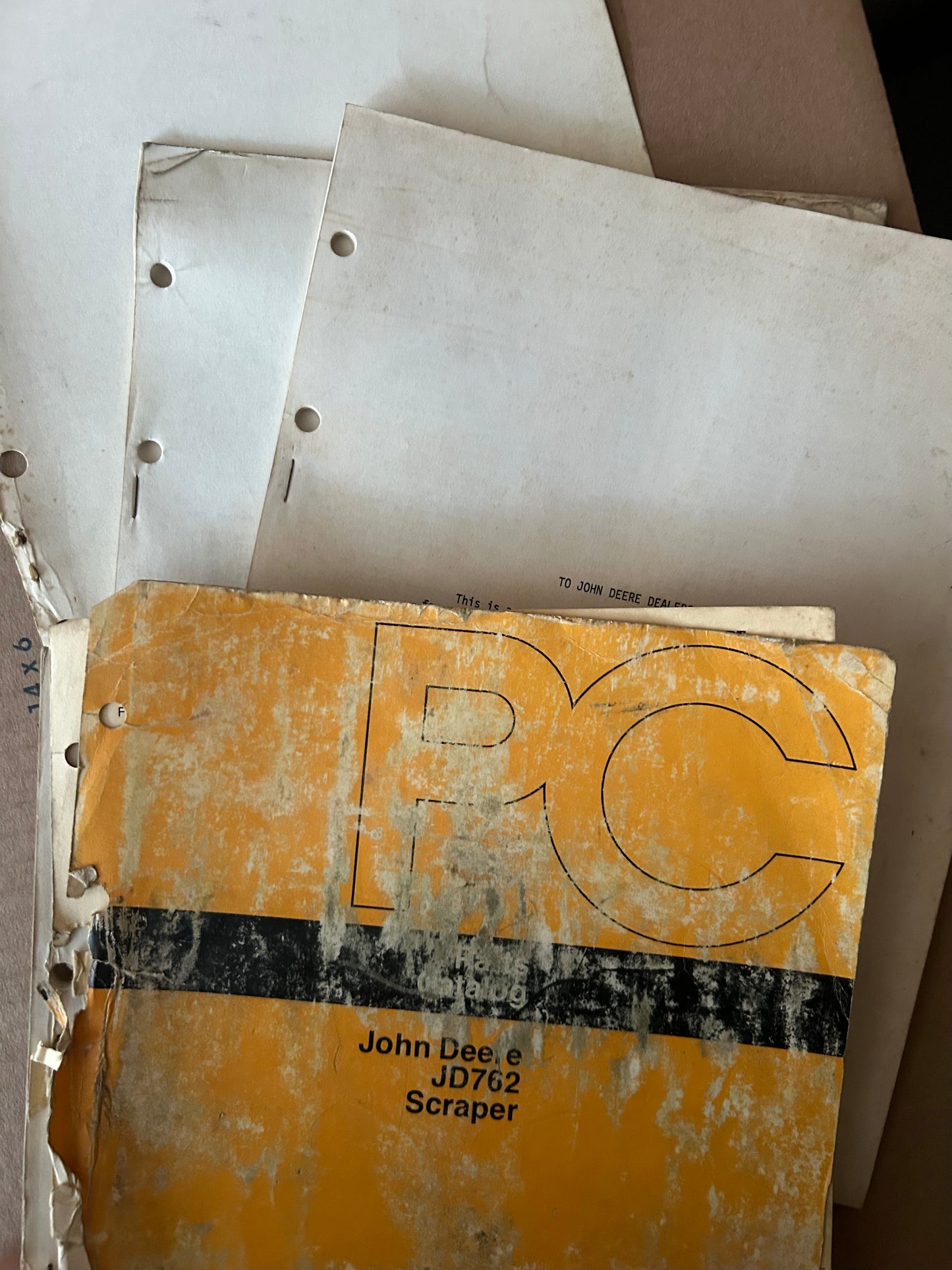 John Deere _ JD 762 Scraper + 2 Partial Revisions _ Parts Catalog PC-1520