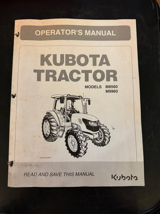 Kubota _ Tractor models M8560 & M9960 _ Operator’s Manual