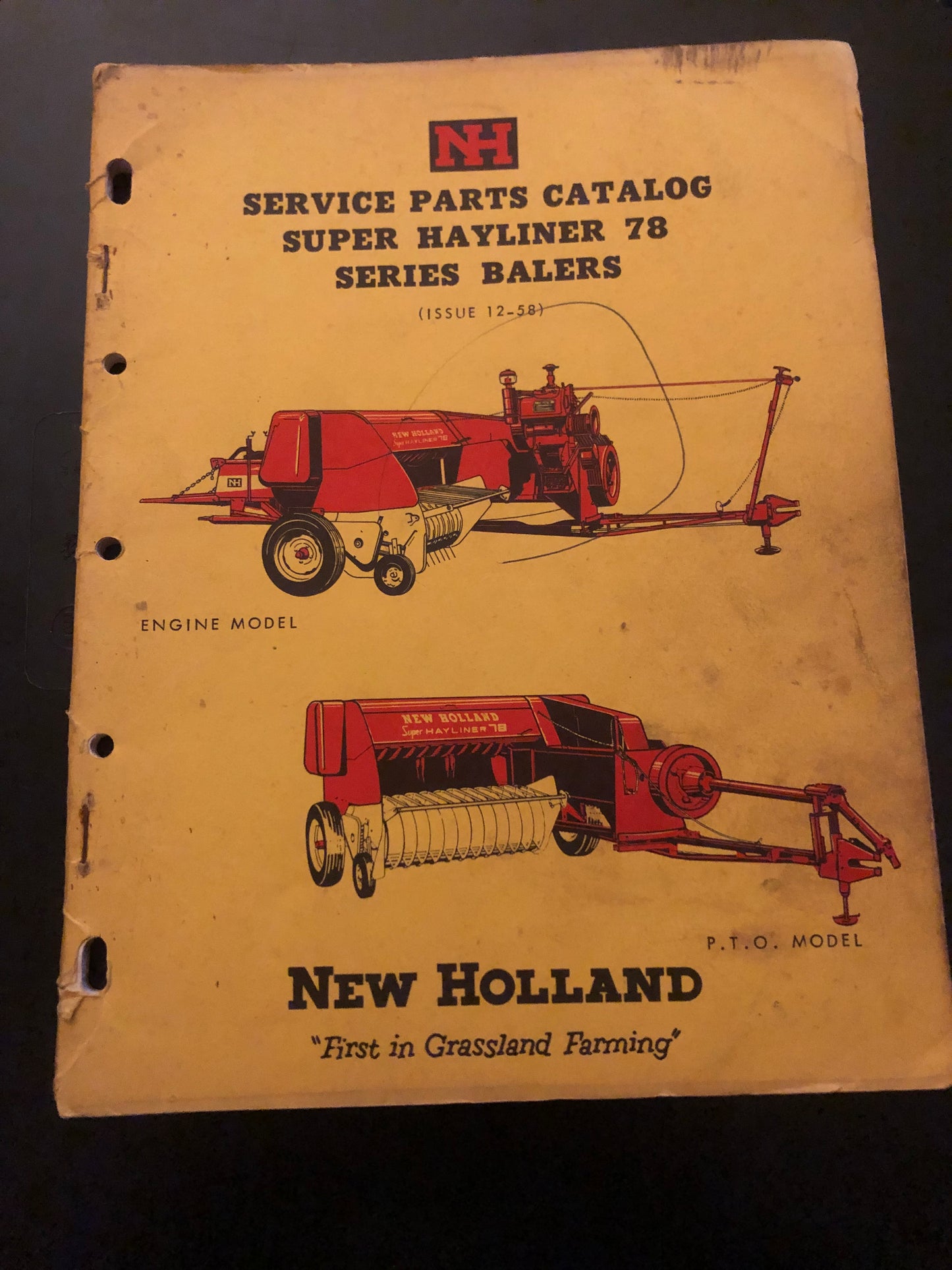 New Holland _ Super Hayliner 78 series Balers _ Service Parts Catalog (Issue 12-58)