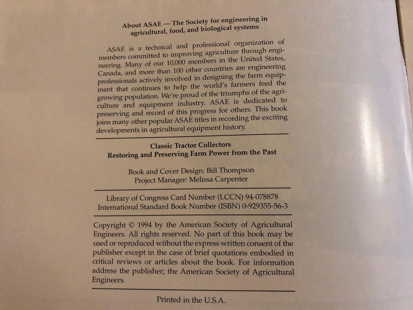 Classic Tractor Collectors by John Harvey