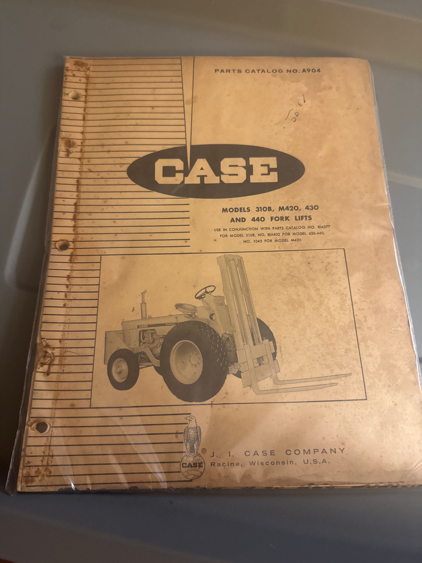 Case _ Models 310B, M420, 430 And 440 Fork Lifts _ Parts Catalog No. A904