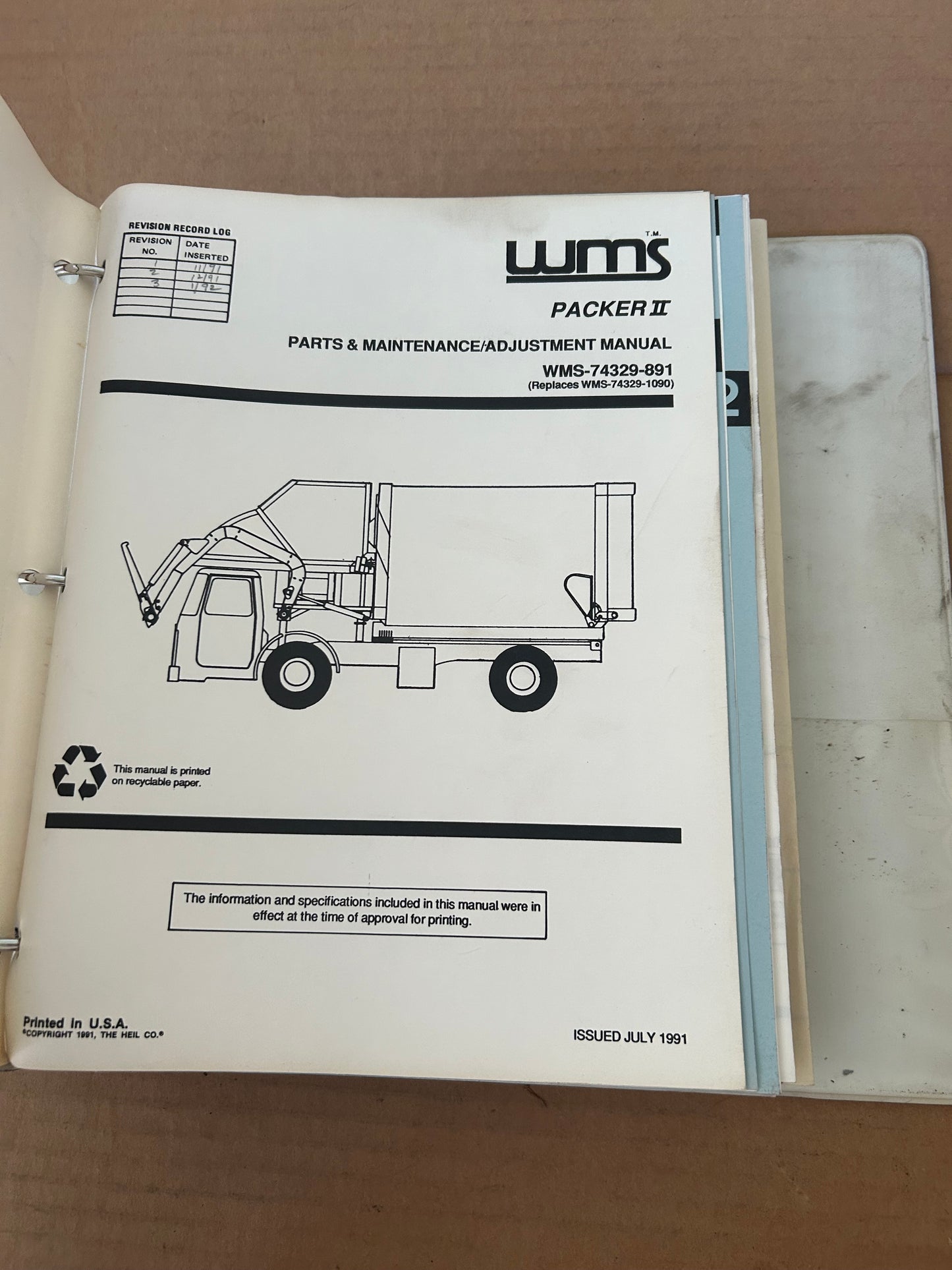WMS _ Packer II _ Parts & Maintenance Manual