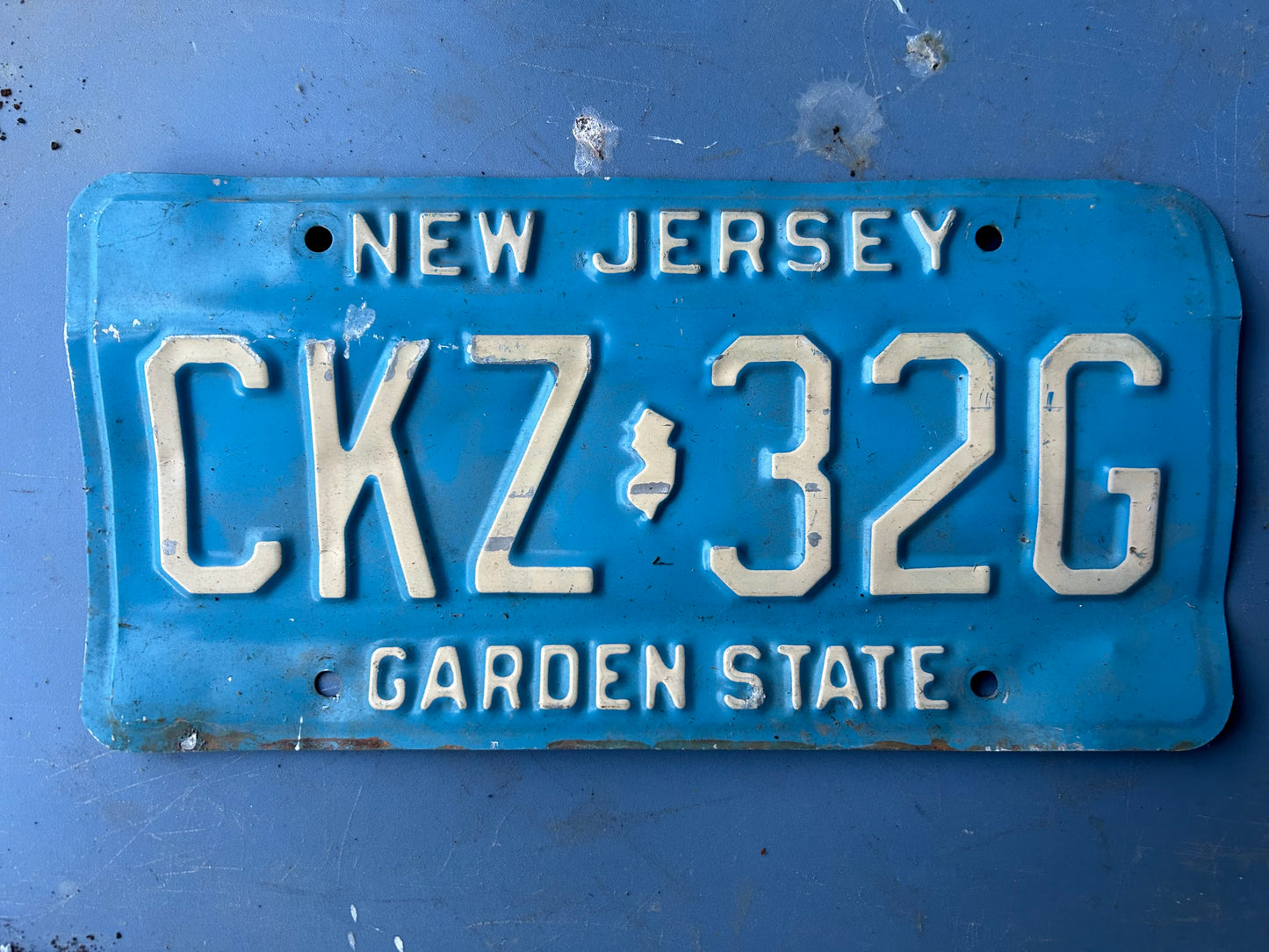 Vintage License Plate - New Jersey