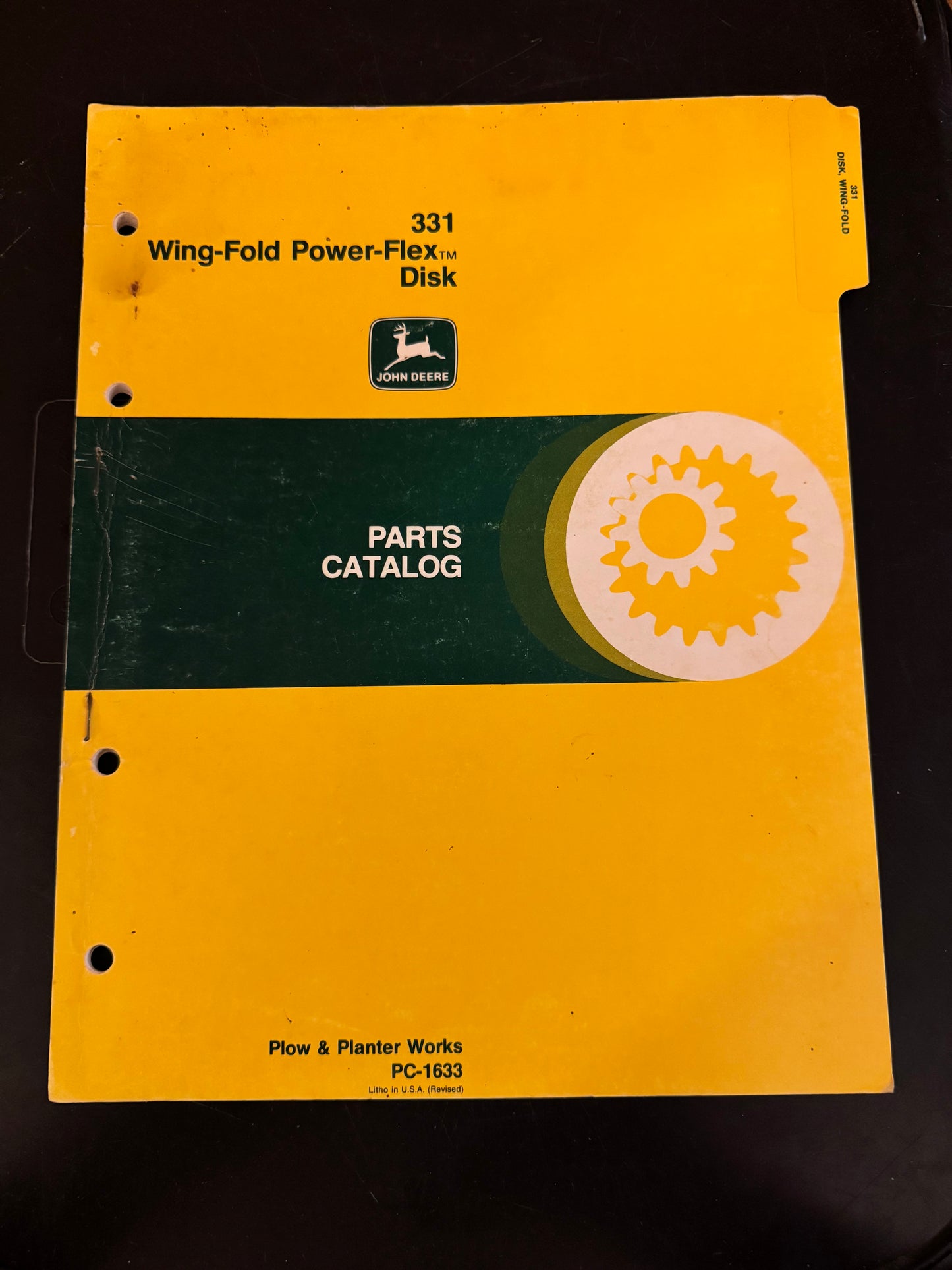 John Deere _ 331 Wing-Fold Power Flex-Disk _ Parts Catalog PC-1633