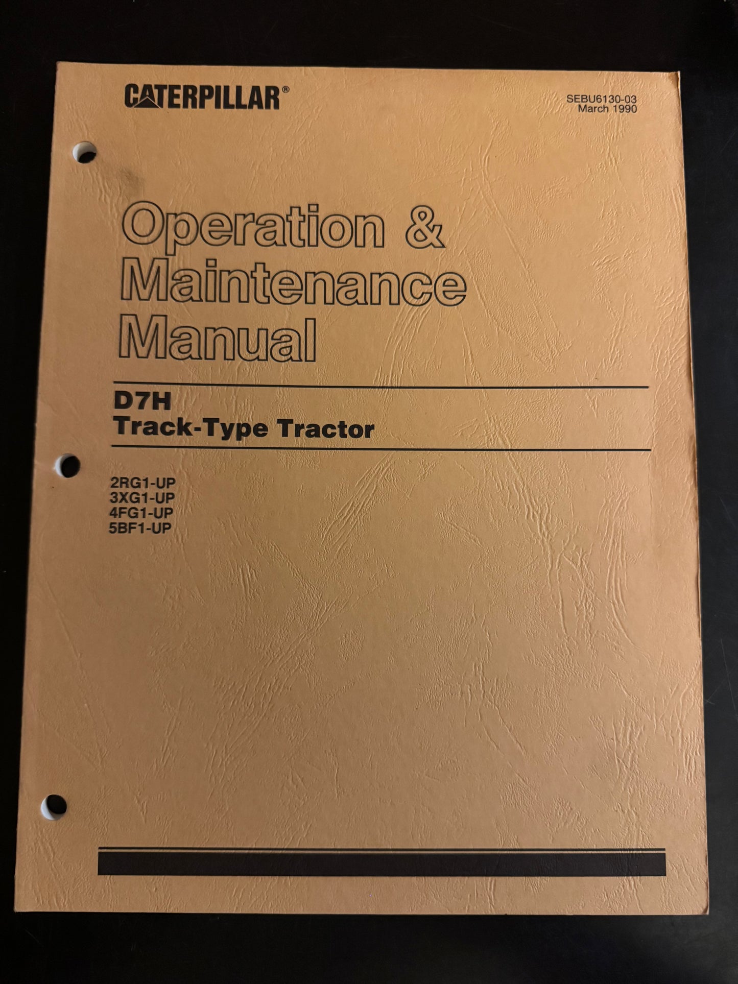 Caterpillar _ D7H Track-Type Tractor _ Operation & Maintenance Manual