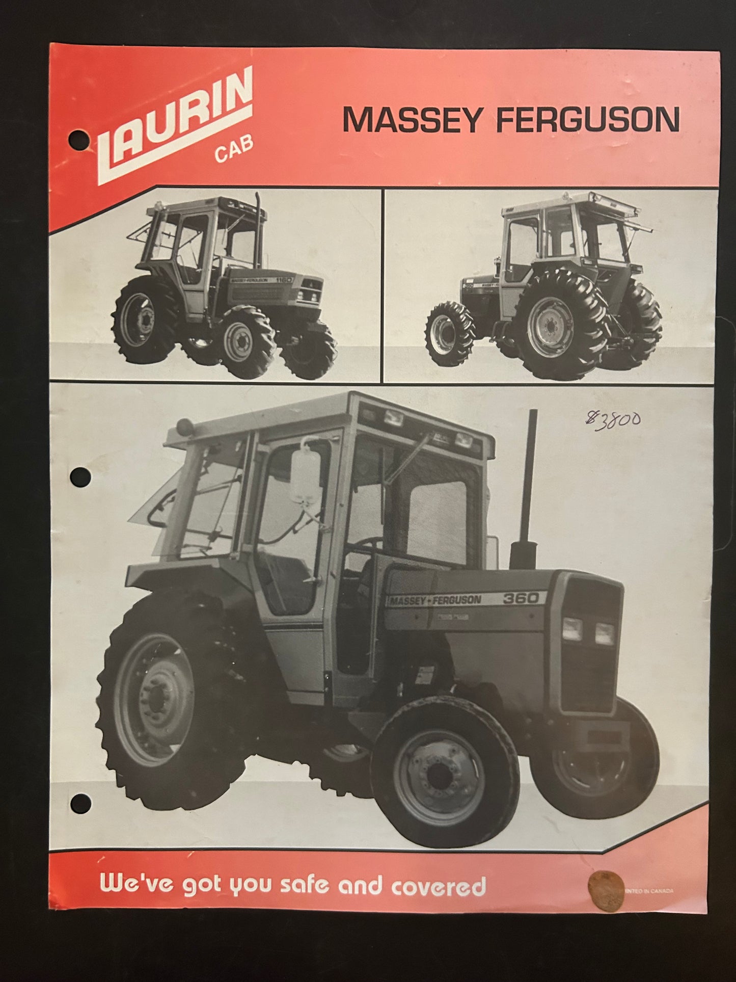 Massey Ferguson _ Laurin Cab pamphlet