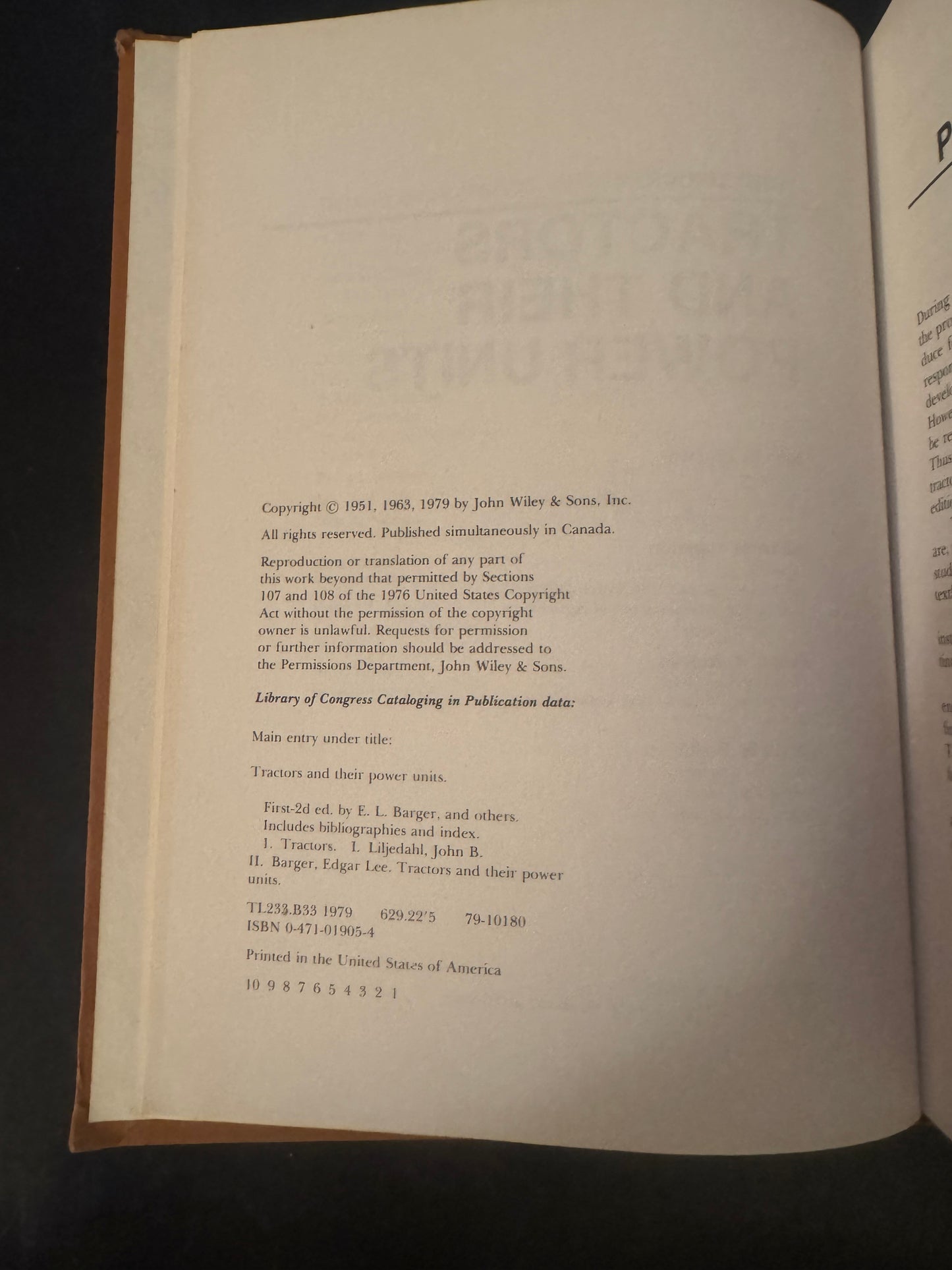 Tractors And Their Power Units Third Edition