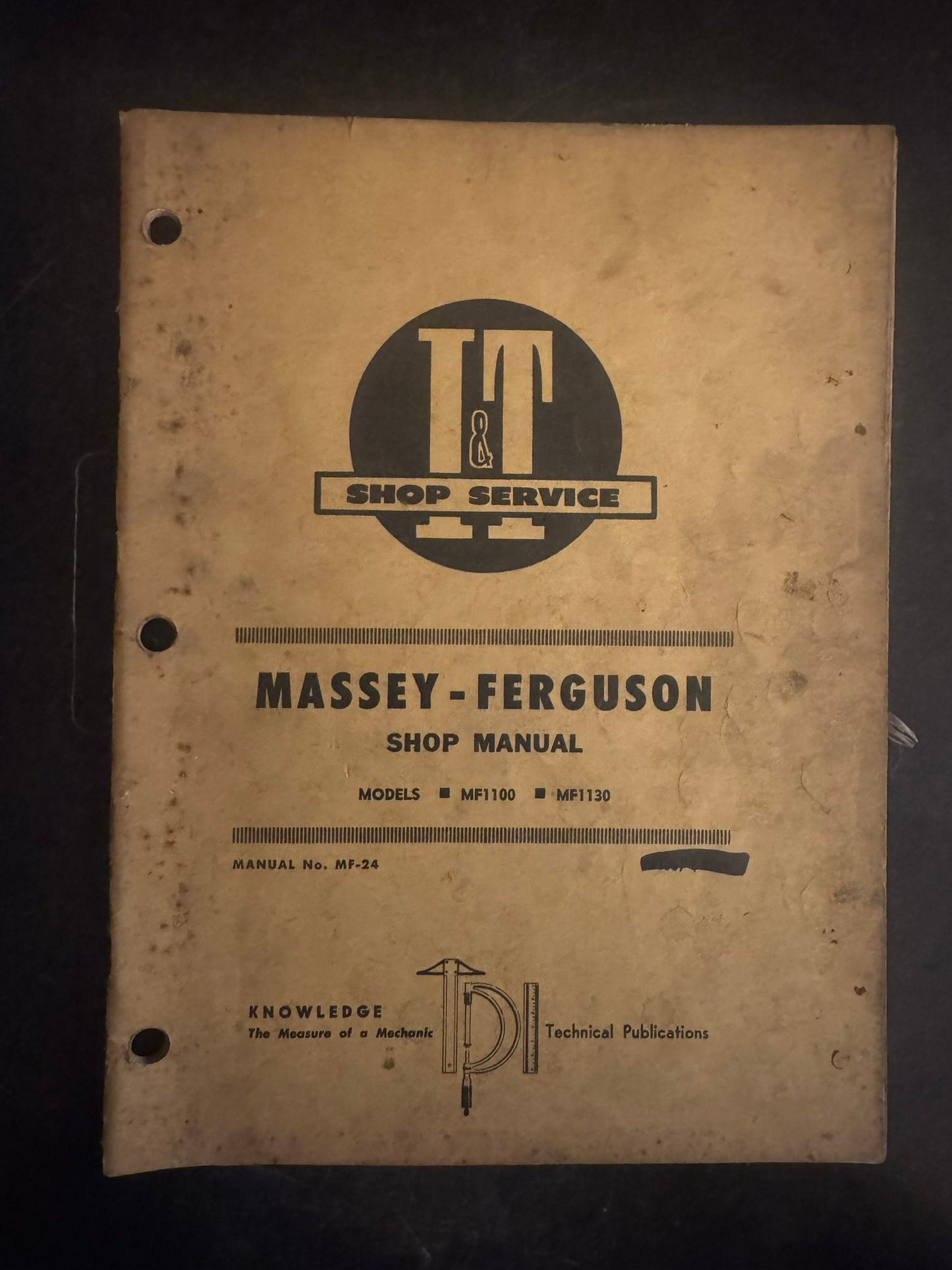 I&T _ Massey-Ferguson Models MF1100 & MF1130 _ Shop Manual MF-24