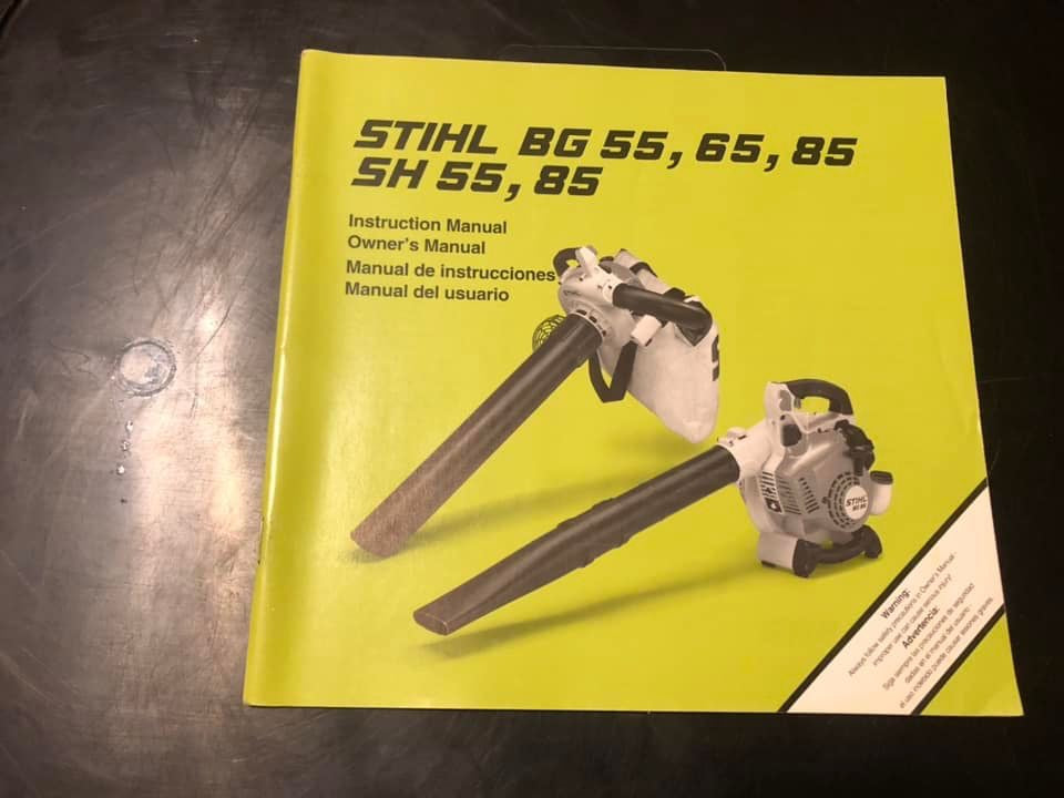 Stihl _  BG 55, 65, 85 & SH 55, 85 Instructions & Owner’s Manual