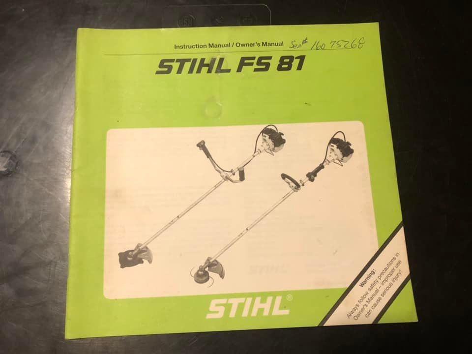 Stihl _ FS 81 Instructions & Owner’s Manual