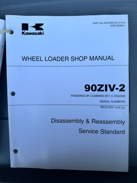 Kawasaki _ 90ZIV-2 Wheel Loader _ Disassembly & Reassembly Shop Manual