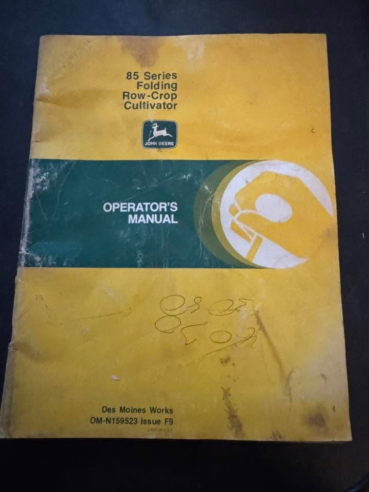 John Deere 85 Series Folding Row-Crop Cultivator _ Operator's Manual