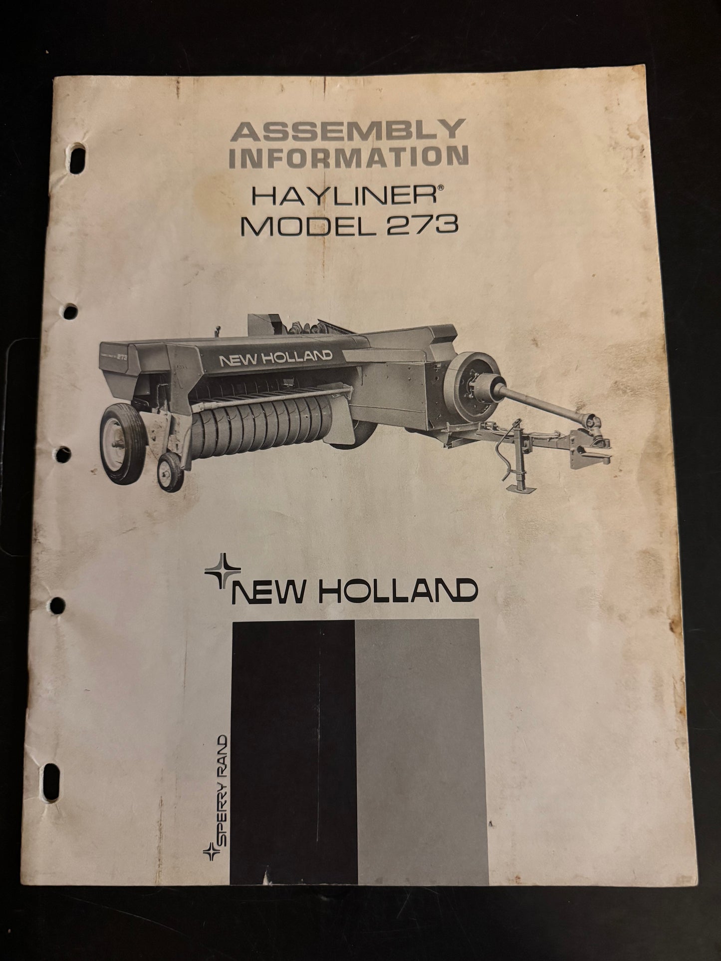 Sperry New Holland - Hayliner 273 - Assembly Information