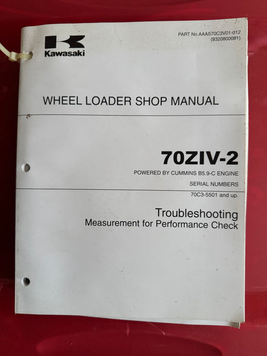 Kawasaki _ 70ZIV-2 Wheel Loader _ Troubleshooting Shop Manual