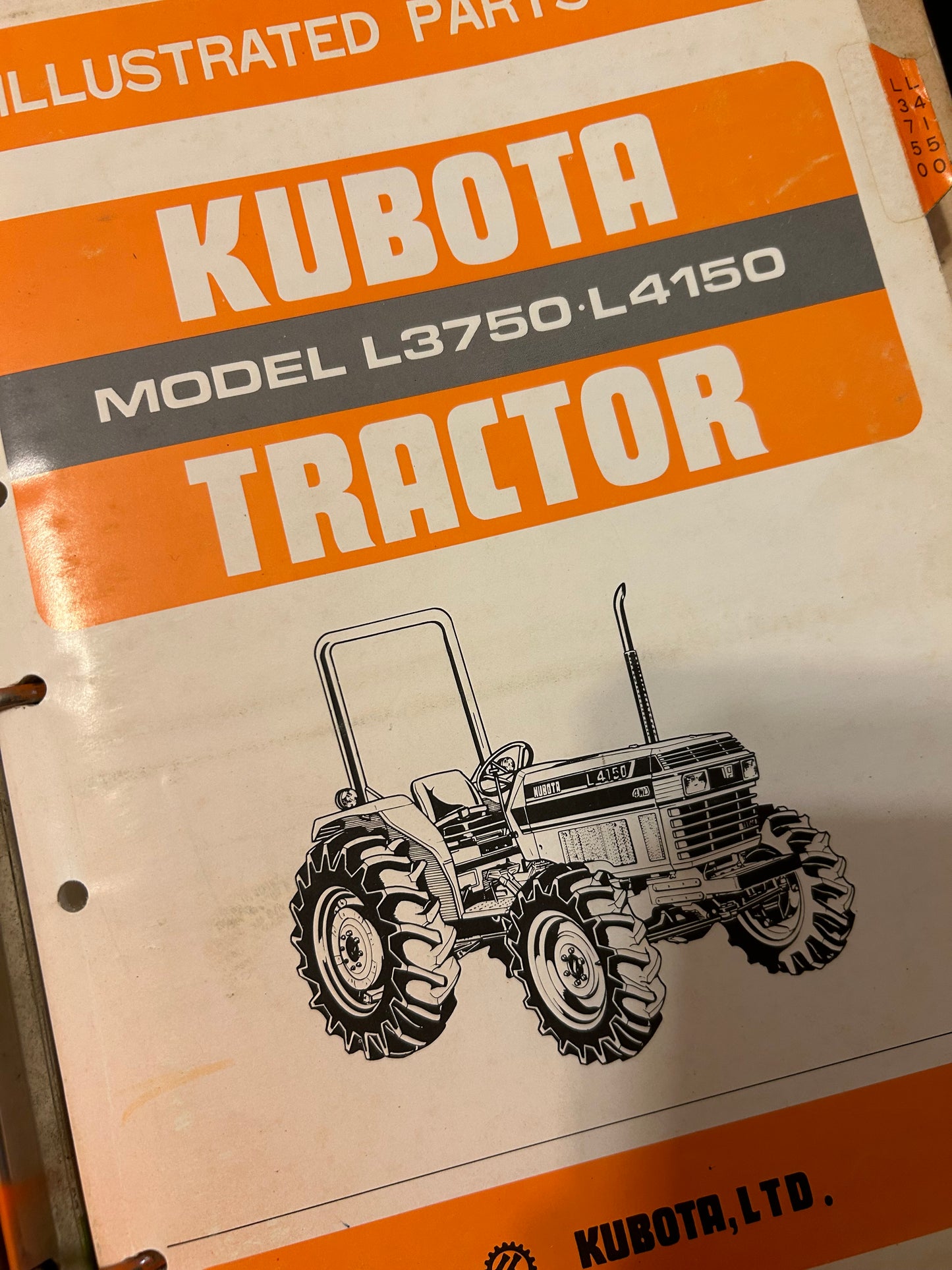 Kubota _ model L3750 & L4150 Tractor _ Binder