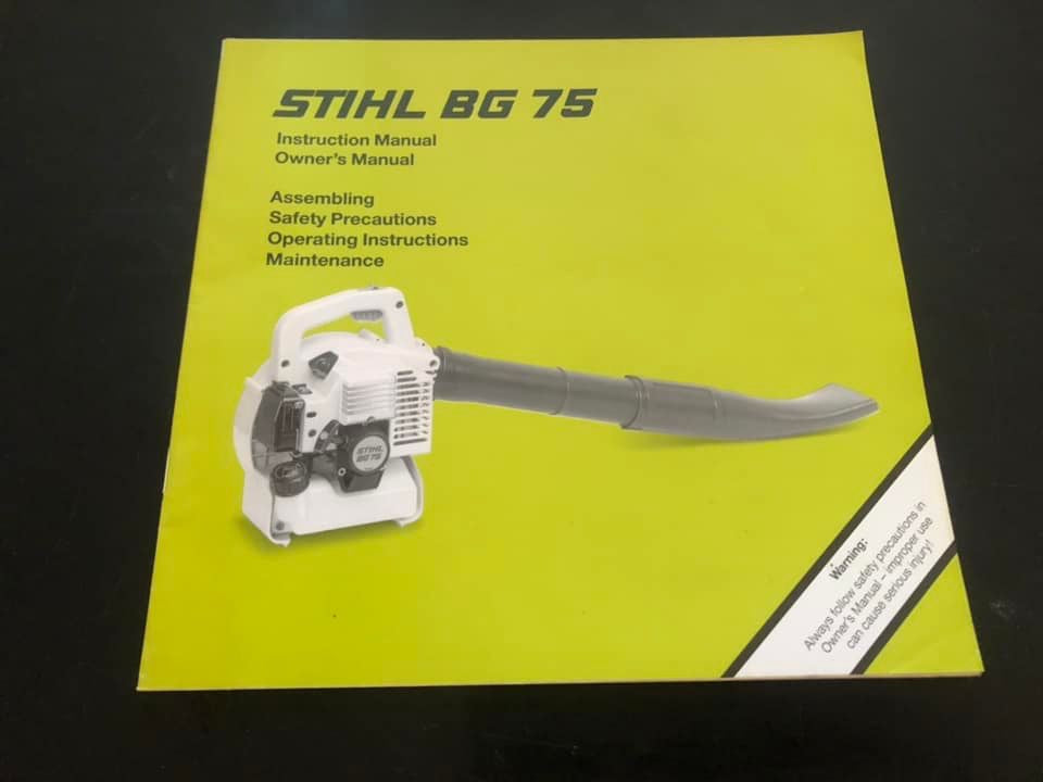 Stihl _ BG 75 Instructions & Owner’s Manual