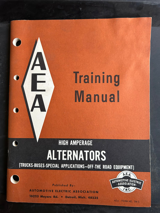 AEA _ High Amperage Alternators _ Training Manual